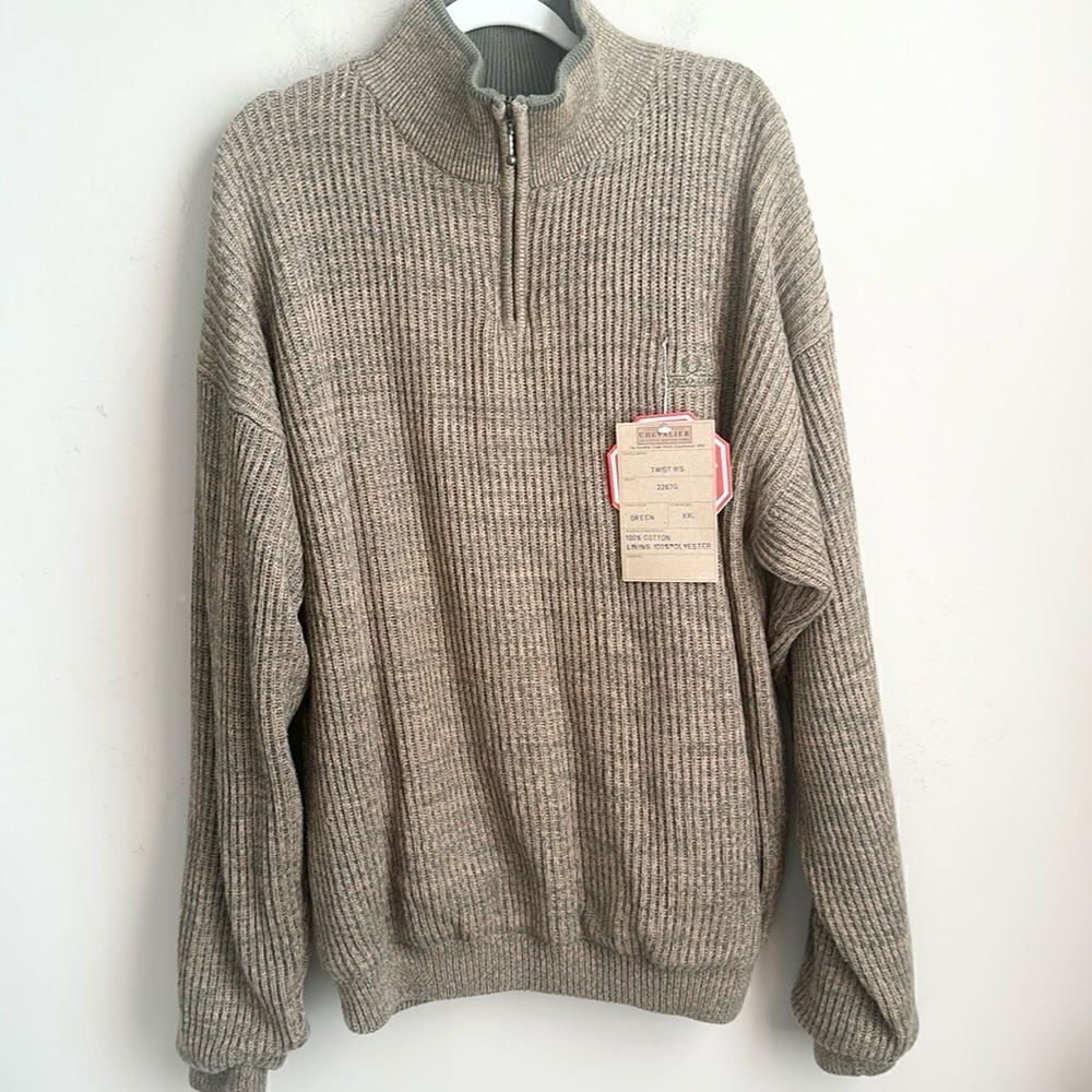 Chevalier 1/4 Zip Knit Pullover Men’s Jacket XXL